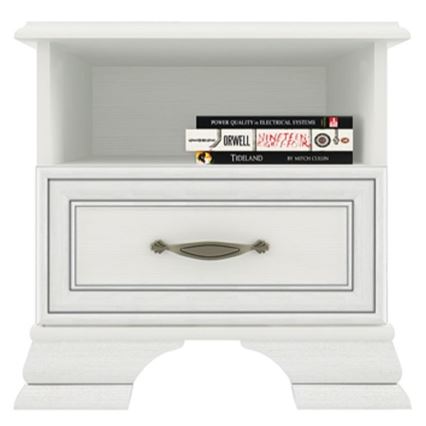 Nachtkastje VETICA 48x49 cm crème