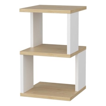 Nachtkastje ZUNA eik/wit