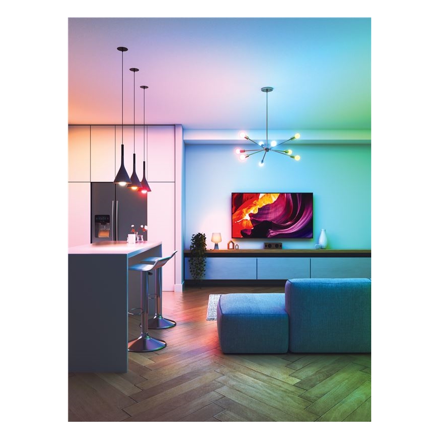 SET 3x LED RGBW dimbare lamp ESSENTIALS A60 E27/8,5W/230V CRI 90 2700-6500K Wi-Fi - Nanoleaf