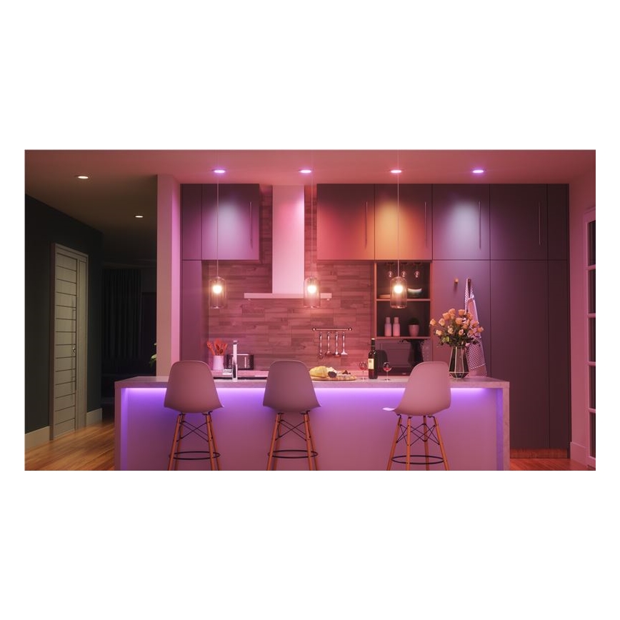 SET 3x LED RGBW dimbare lamp ESSENTIALS A60 E27/8,5W/230V CRI 90 2700-6500K Wi-Fi - Nanoleaf