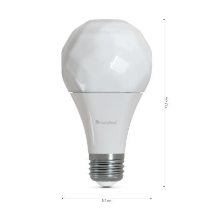 SET 3x LED RGBW dimbare lamp ESSENTIALS A60 E27/8,5W/230V CRI 90 2700-6500K Wi-Fi - Nanoleaf