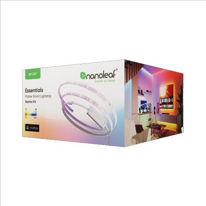 Nanoleaf - LED RGBW dimbare strip ESSENTIALS 2700-6500K Wi-Fi 2m