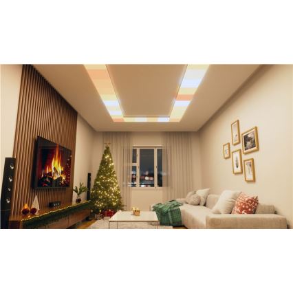 Nanoleaf - SET 3x RGBW dimbare plafondlamp SKYLIGHT 1xLED/18W/230V + 2xLED/16W/230V 2700-6500K Wi-Fi