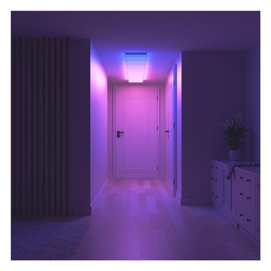 Nanoleaf - SET 3x LED RGBW dimbare plafondlamp SKYLIGHT LED/18W/230V + 2xLED/16W/230V 2700-6500K Wi-Fi