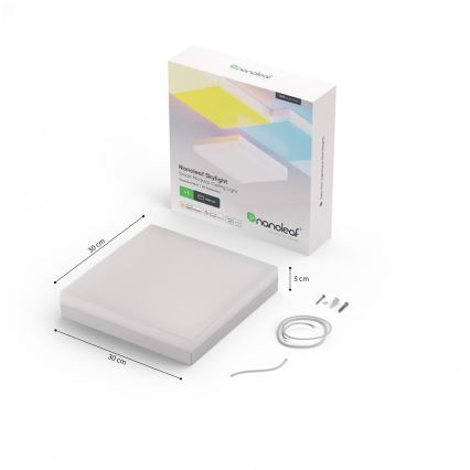 Nanoleaf - Verleng set LED RGBW Dimbare lamp SKYLIGHT LED/16W/230V 2700-6500K Wi-Fi