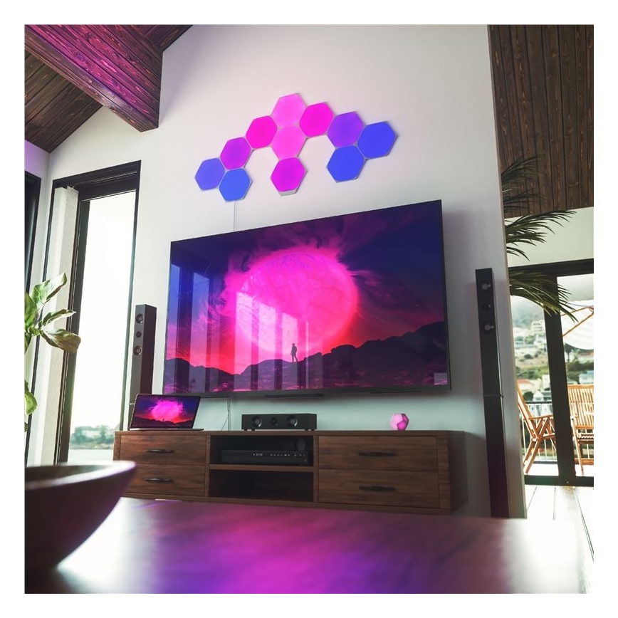 Nanoleaf - SET 9x LED RGB Dimbaar lichtpaneel SHAPES HEXAGON LED/2W/230V 1200-6500K Wi-Fi