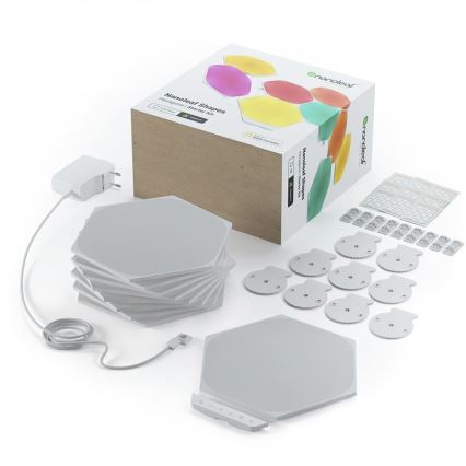 Nanoleaf - SET 9x LED RGB Dimbaar lichtpaneel SHAPES HEXAGON LED/2W/230V 1200-6500K Wi-Fi