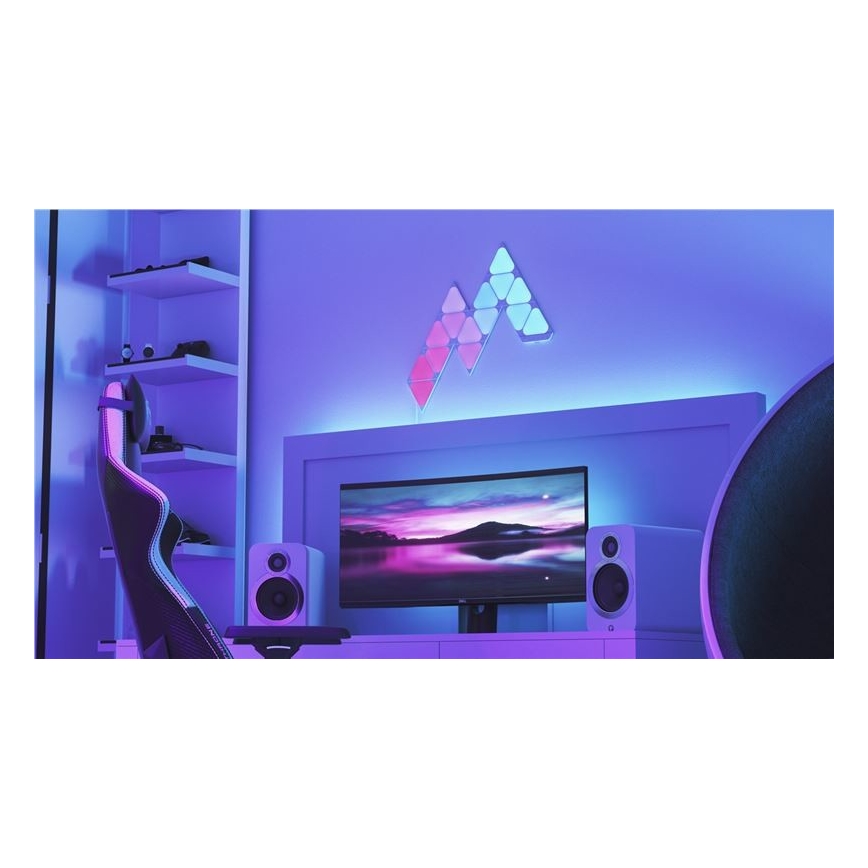 Nanoleaf NL48-1001TW-10PK - SET 10st LED RGB Dimbaar paneel TRIANGLES LED/0,5 Wi-Fi