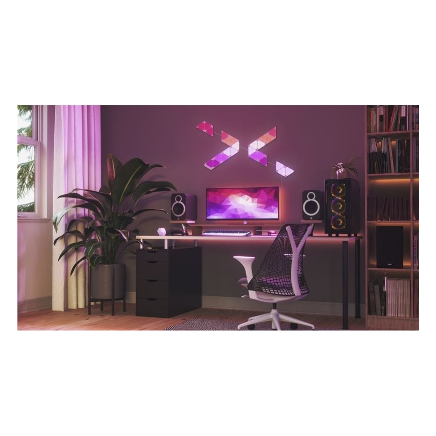 Nanoleaf NL48-1001TW-10PK - SET 10st LED RGB Dimbaar paneel TRIANGLES LED/0,5 Wi-Fi