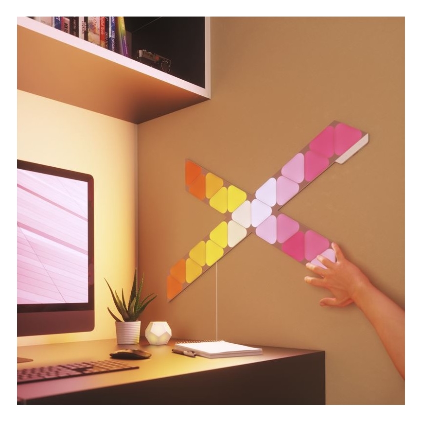 Nanoleaf NL48-1001TW-10PK - SET 10st LED RGB Dimbaar paneel TRIANGLES LED/0,5 Wi-Fi