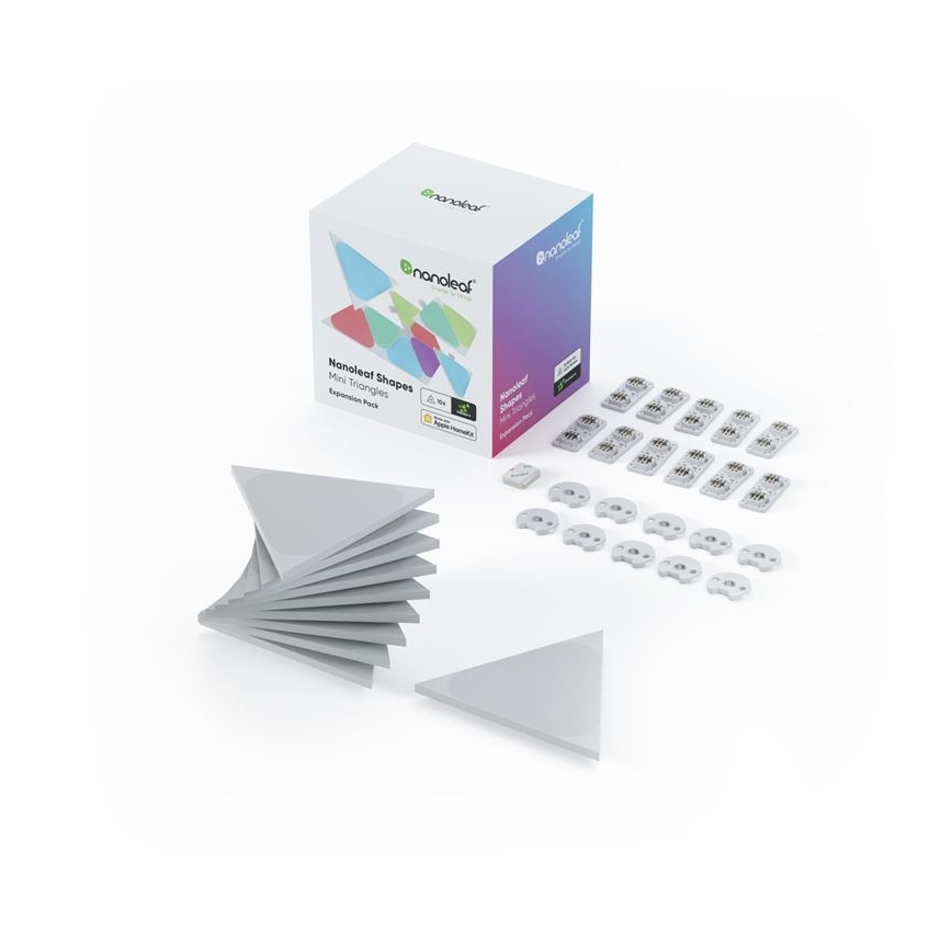Nanoleaf NL48-1001TW-10PK - SET 10st LED RGB Dimbaar paneel TRIANGLES LED/0,5 Wi-Fi