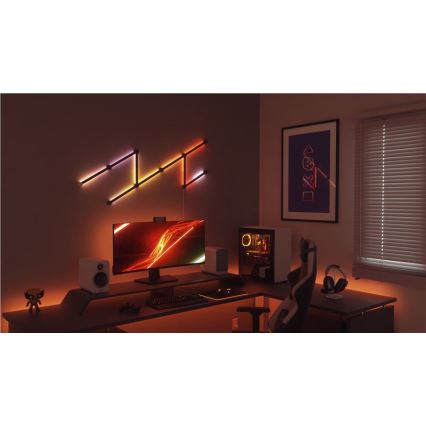 Nanoleaf - Set railhoezen LINES 9 st. zwart mat