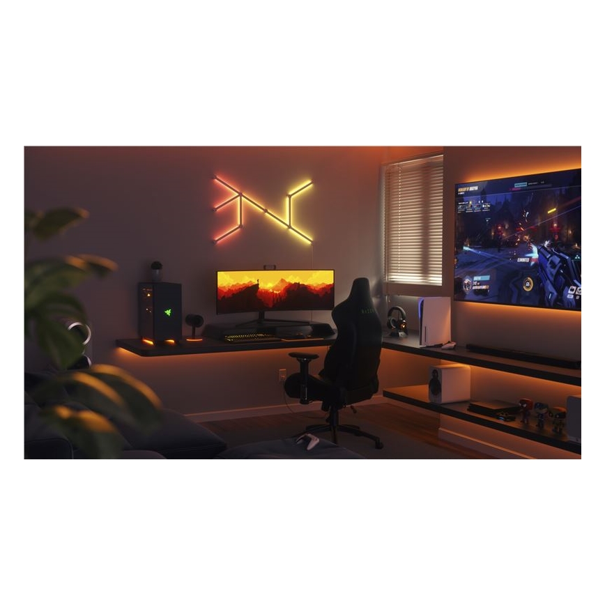 Nanoleaf - SET 9x LED RGBW Dimbaar rails LINES LED/2W/230V 1200-6000K Wi-Fi