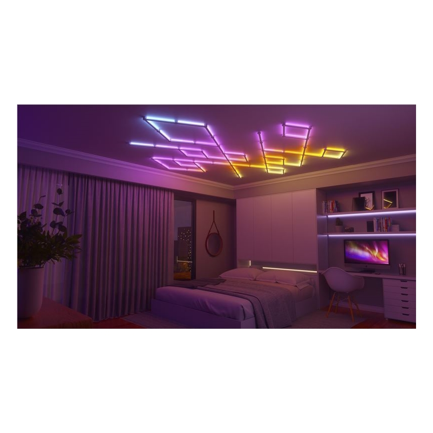 Nanoleaf - SET 9x LED RGBW Dimbaar rails LINES LED/2W/230V 1200-6000K Wi-Fi