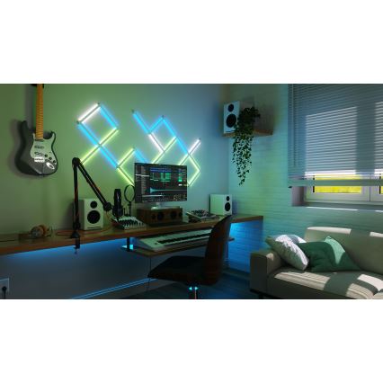 Nanoleaf - SET 4x LED RGBW Dimbaar rails LINES LED/2W/230V 1200-6000K Wi-Fi