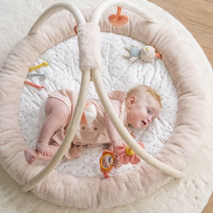 Nattou - Kinderdeken om mee te spelen met een trapeze MILA, ZOE & LANA beige