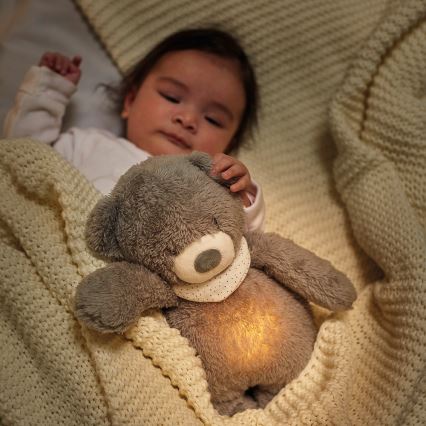 Nattou - Lekker knuffelen met een melodietje en lichtje SLEEPY BEAR 4in1 beige