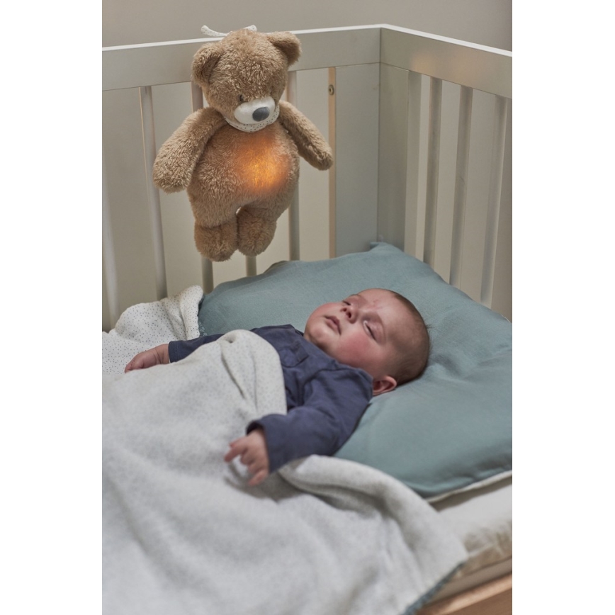 Nattou - Lekker knuffelen met een melodietje en lichtje SLEEPY BEAR 4in1 bruin