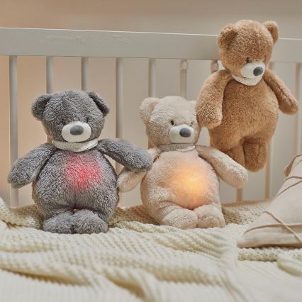 Nattou - Lekker knuffelen met een melodietje en lichtje SLEEPY BEAR 4in1 bruin