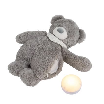 Nattou - Lekker knuffelen met een melodietje en lichtje SLEEPY BEAR 4in1 grijs