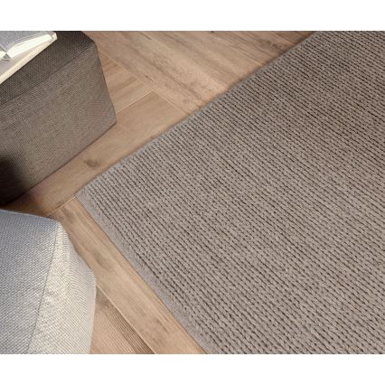 Natuurlijk vloerkleed FIR WOOL 120x170 cm 2600 g/m2 beige