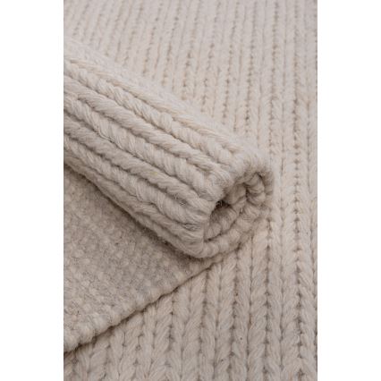 Natuurlijk vloerkleed FIR WOOL 120x170 cm 2600 g/m2 crème