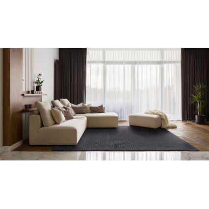 Natuurlijk vloerkleed FIR WOOL 120x170 cm 2600 g/m² antraciet