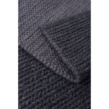 Natuurlijk vloerkleed FIR WOOL 120x170 cm 2600 g/m² antraciet