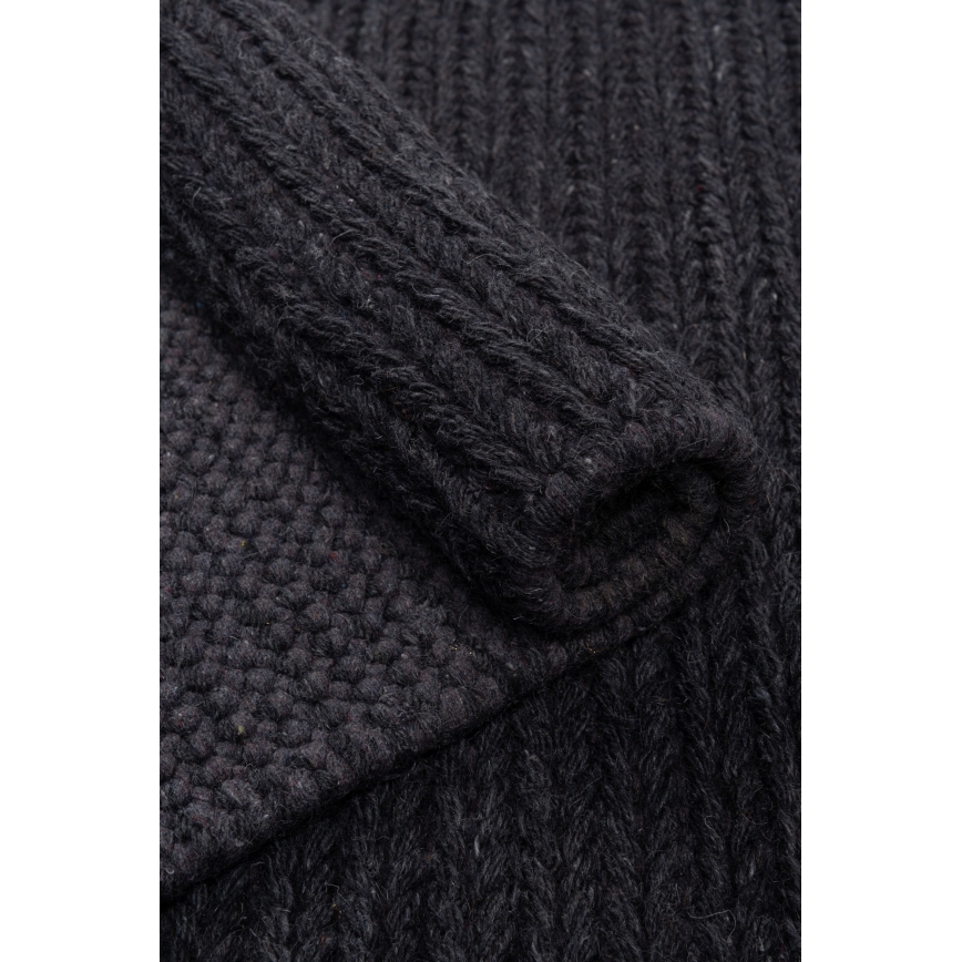 Natuurlijk vloerkleed FIR WOOL 160x230 cm 2600 g/m2 antraciet