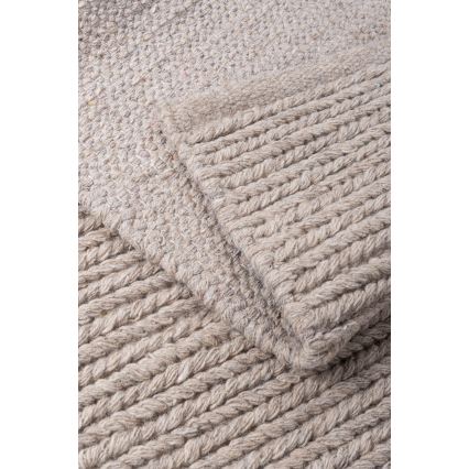 Natuurlijk vloerkleed FIR WOOL 160x230 cm 2600 g/m2 beige