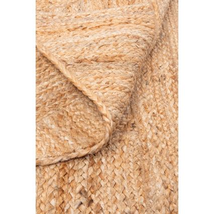 Natuurlijk vloerkleed JUTA 70x140 cm beige