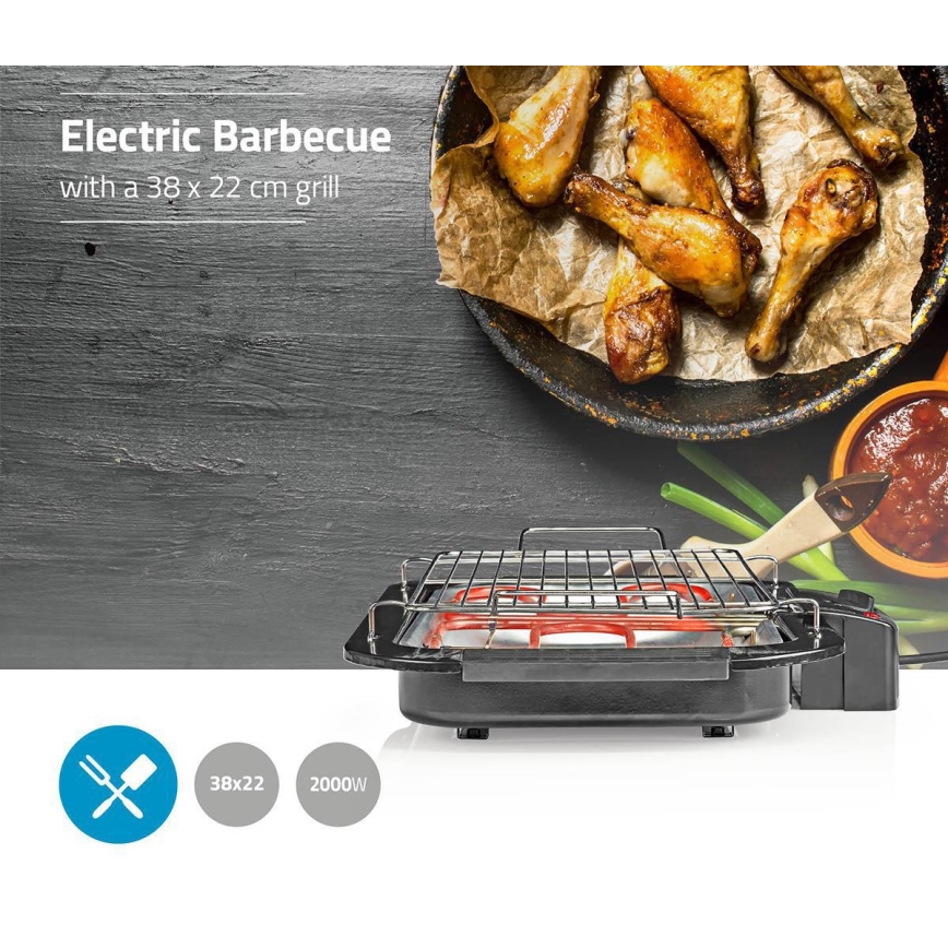 Elektrische Grill 2000W/230V