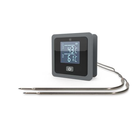 SmartLife slimme digitale vleesthermometer met LCD-display 0-300 °C 2xAAA