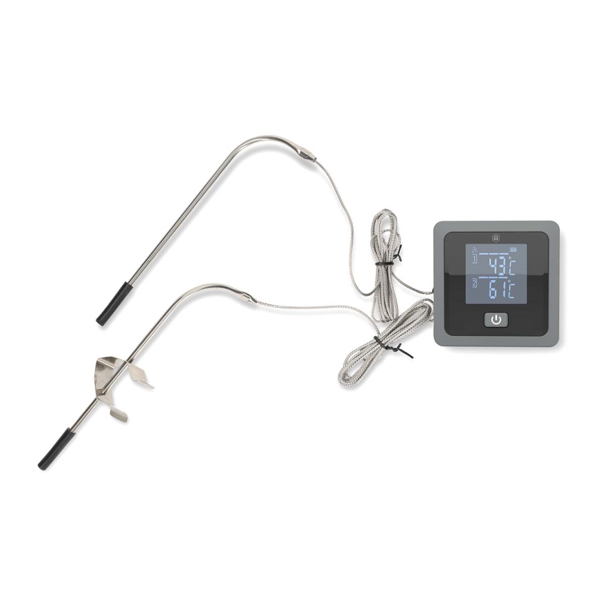 SmartLife slimme digitale vleesthermometer met LCD-display 0-300 °C 2xAAA