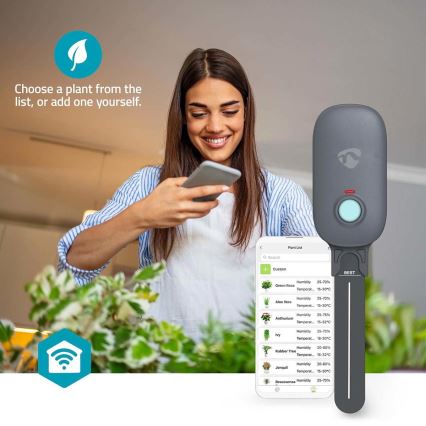 Bodemvochtigheidssensor 3xAAA Wi-Fi Tuya IP55