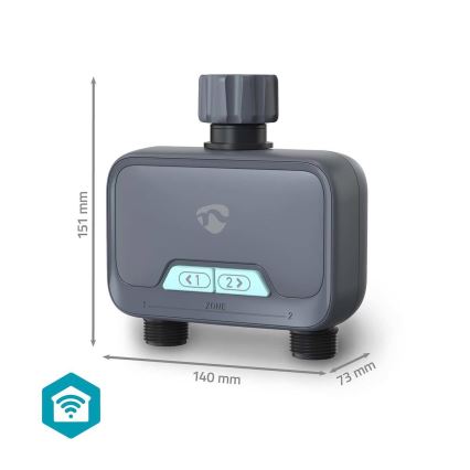 Waterstroomregelaar 4xAA Wi-Fi Tuya IP54