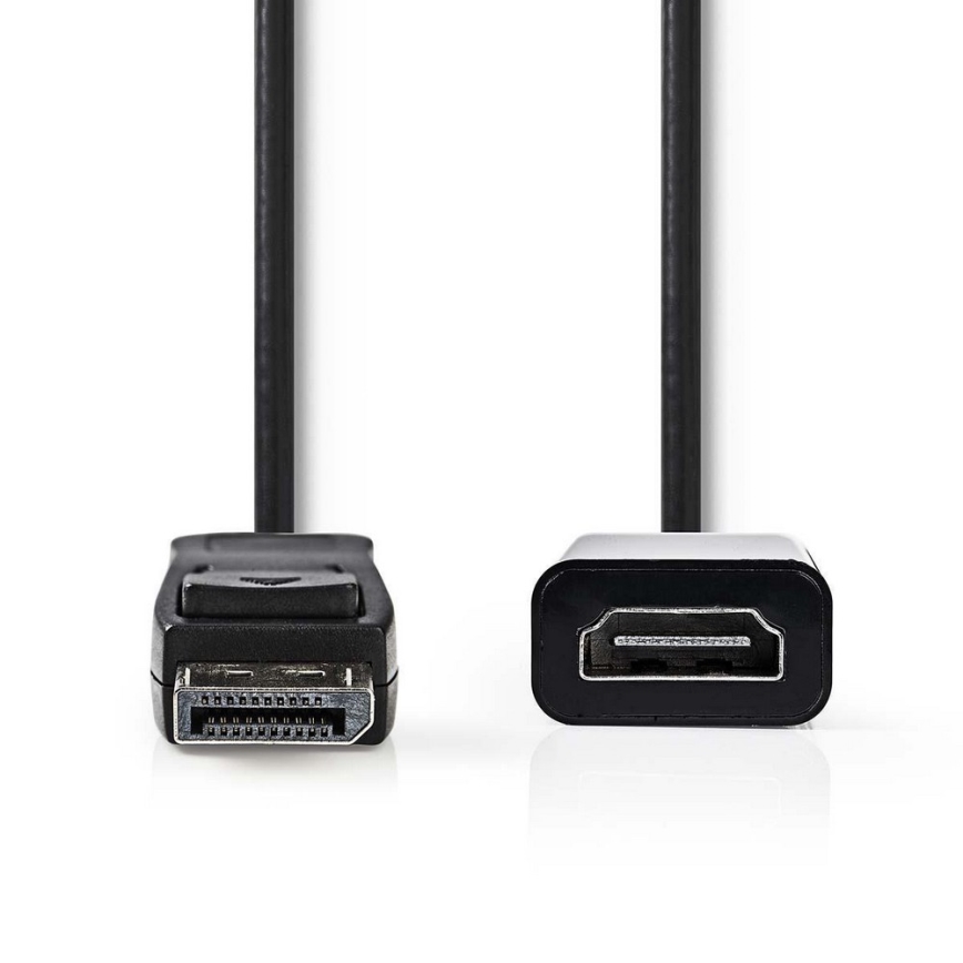 HDMI-kabel DisplayPort-stekker - HDMI-uitgang 0,2 m
