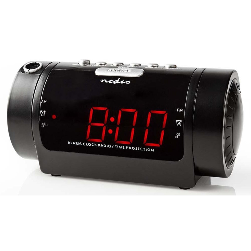 Radio Wekker met LED Display en projector 230V