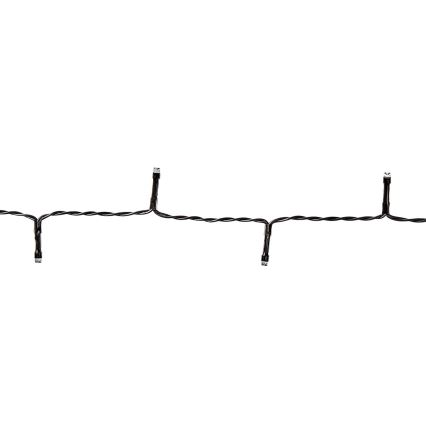 LED buitenlichtsnoer 192xLED/7 functies/3xAA 14,9m IP44 warm wit