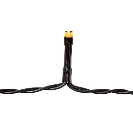 LED-lichtsnoer voor buiten, 48×LED, 7 functies, 3×AA, 4,1 m, IP44, warm wit