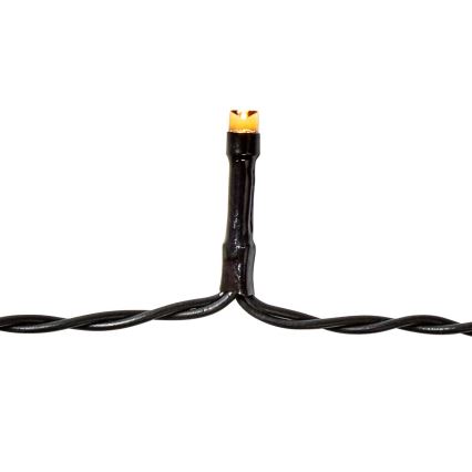 LED-buitenslinger 96xLED/7 functies/3xAA 7,7m IP44 warm wit