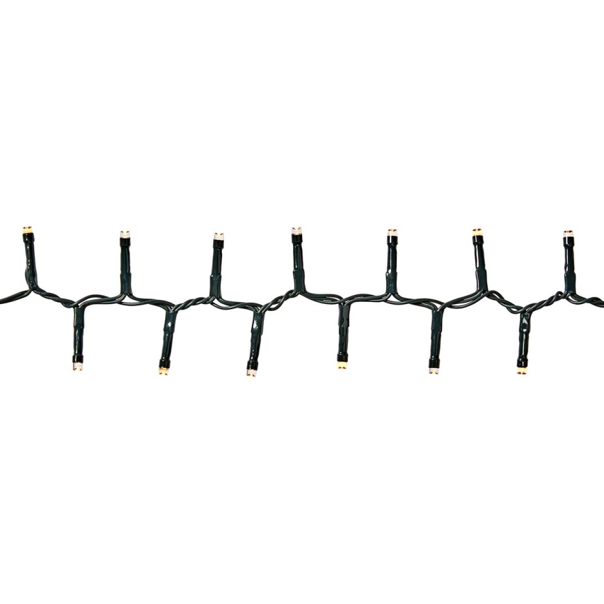 LED buitenlichtsnoer 400xLED/7 functies 11m IP44 warm wit