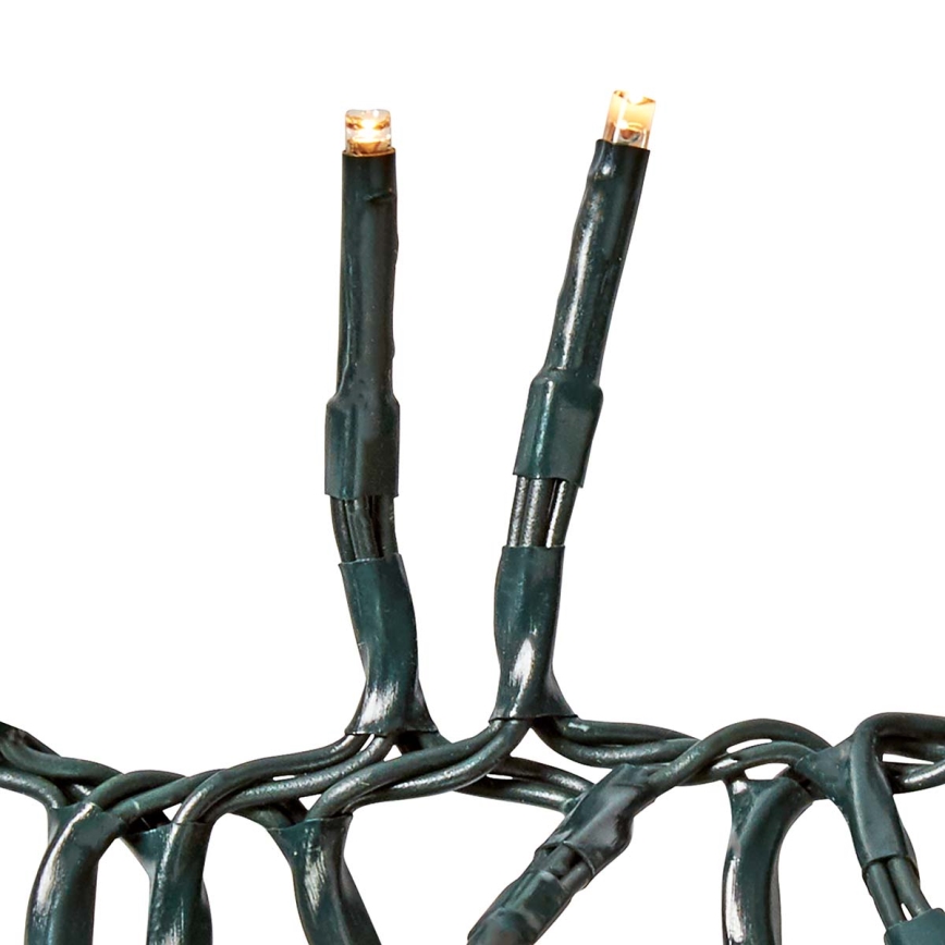 LED buitenlichtsnoer 1512xLED/7 functies 14m IP44 warm wit