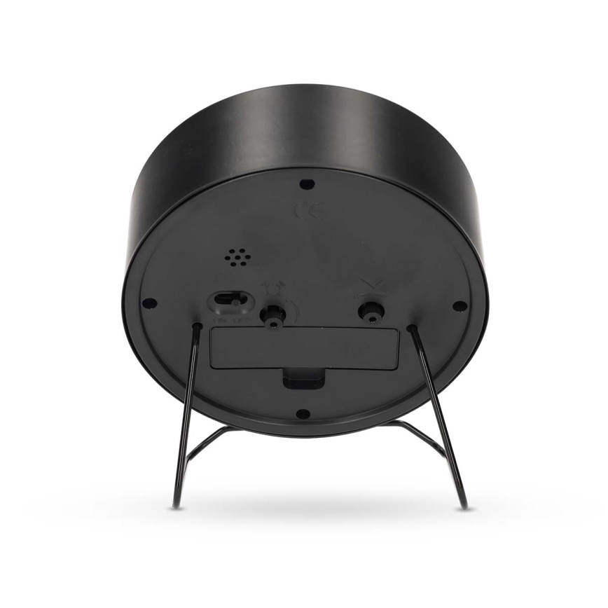 Analoog wekker 1xAA zwart