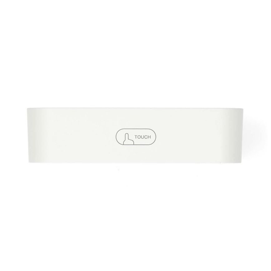 Digitale wekker met thermometer en hygrometer, 2x AA, wit