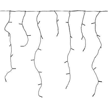 LED buitengordijn 180xLED/7 functies 10,9m IP44 warm wit