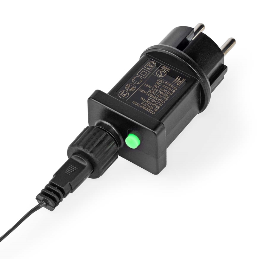 LED buitengordijn 360xLED/7 functies 14m IP44 koud wit