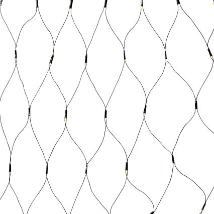 LED-buitengordijn 320 x LED / 7 functies, 6 m, IP44, warmwit