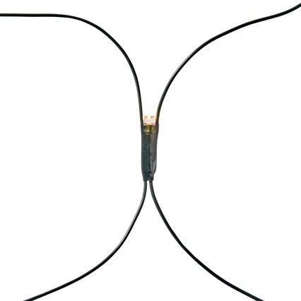 LED-buitengordijn 320 x LED / 7 functies, 6 m, IP44, warmwit