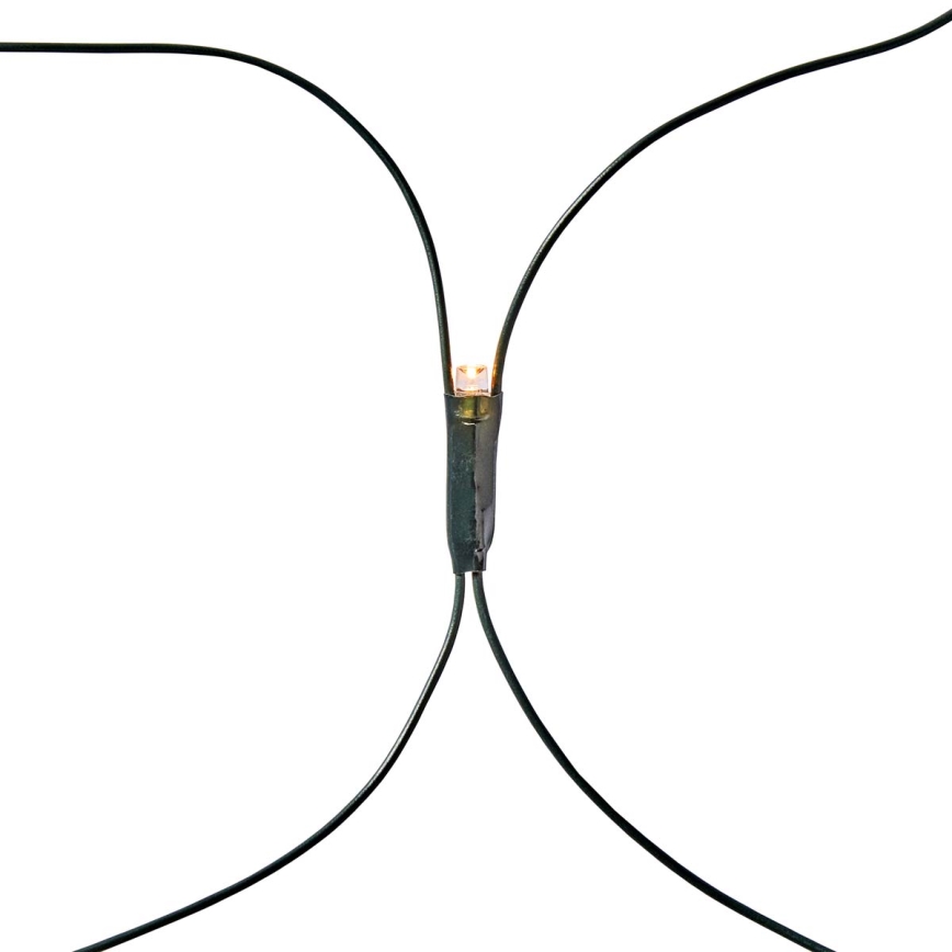 LED-buitengordijn 320 x LED / 7 functies, 6 m, IP44, warmwit